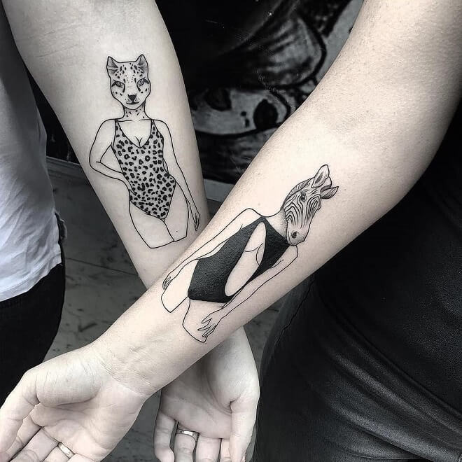 Animals Sisters Tattoo