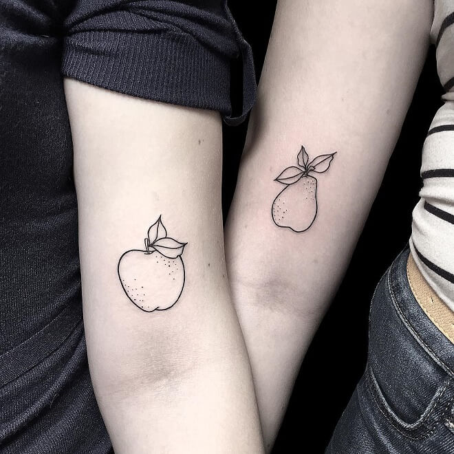`Apple Best Friends Tattoo