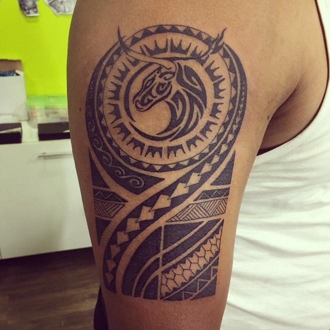 Arm Tribal Tattoo for Men