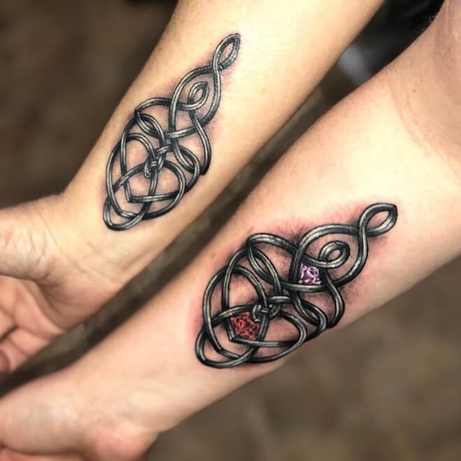 Celticknotwork Mother Daughter Tattoo