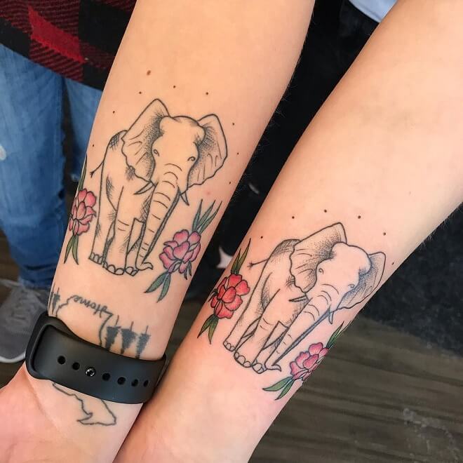 Elephant Sisters Tattoos