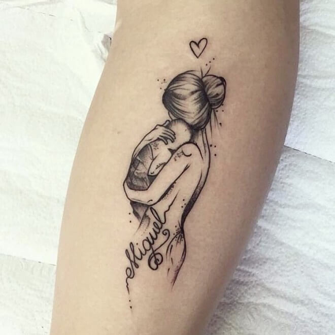Girly Mother Daughter Tattoos