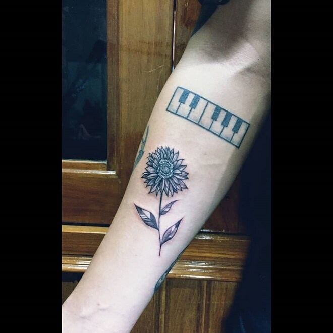 InkBysweetz Sunflower Tattoo