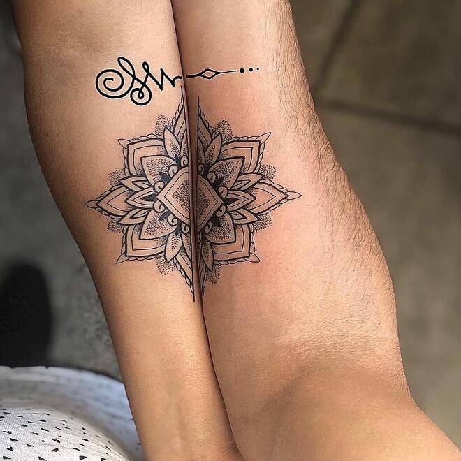 Inked Black Couple Tattoo