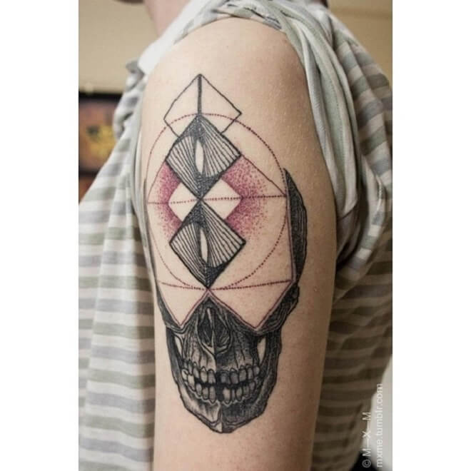 Intriguing Skull Tattoo