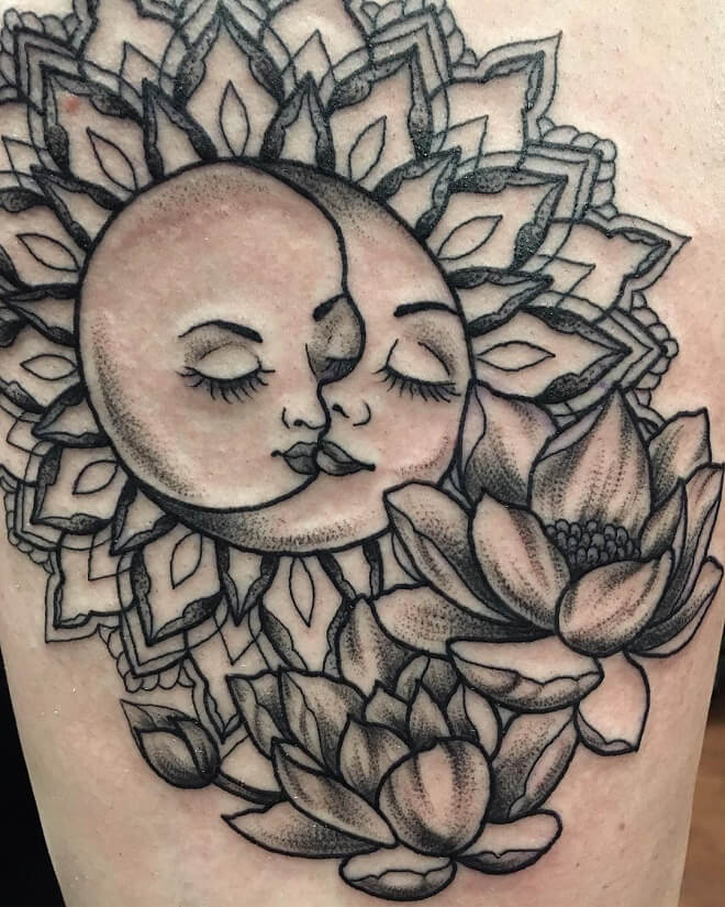 Lotus Mother Daughter Tattoo