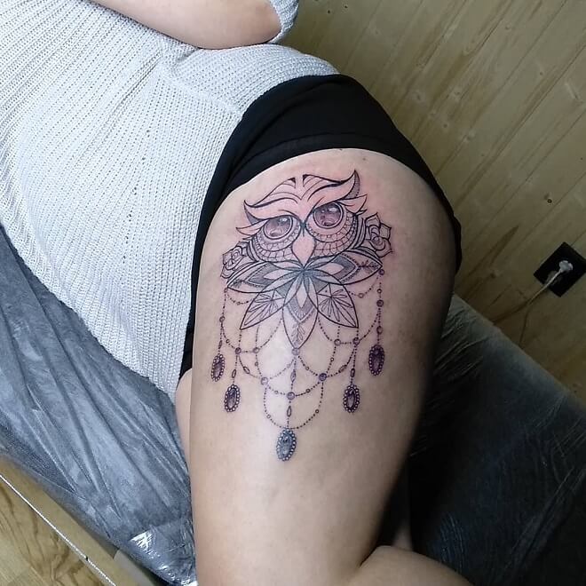 Mehnedi Owl Tattoo