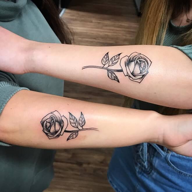 Neotraditional Sister Tattoo