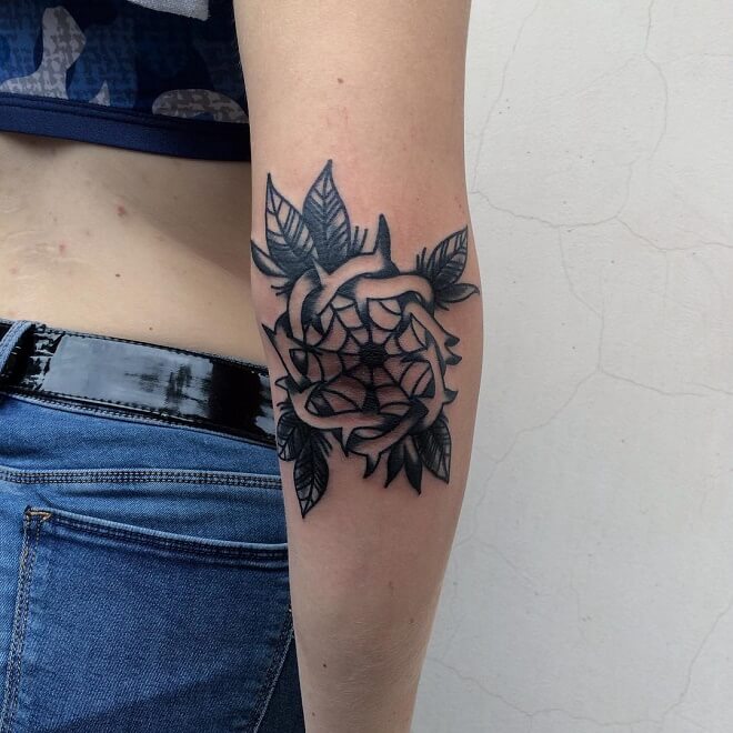 Sharp Black Lotus Tattoo