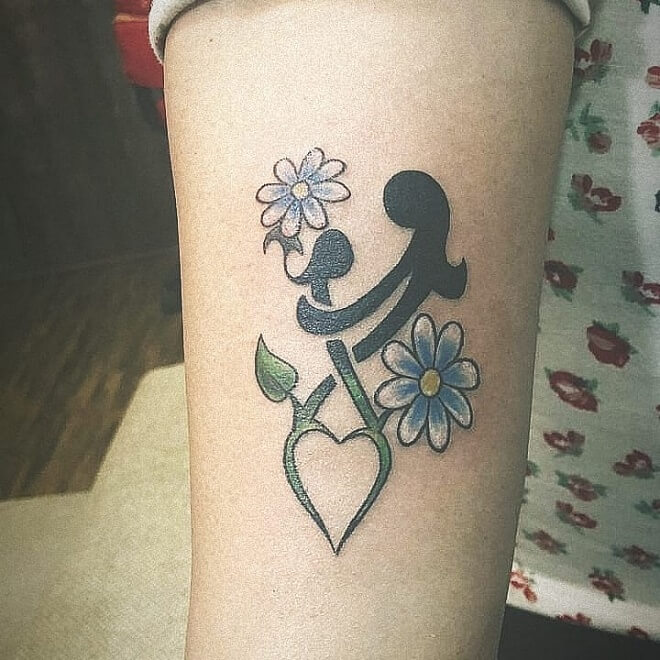 Symbol Mother Daughter Tattoo