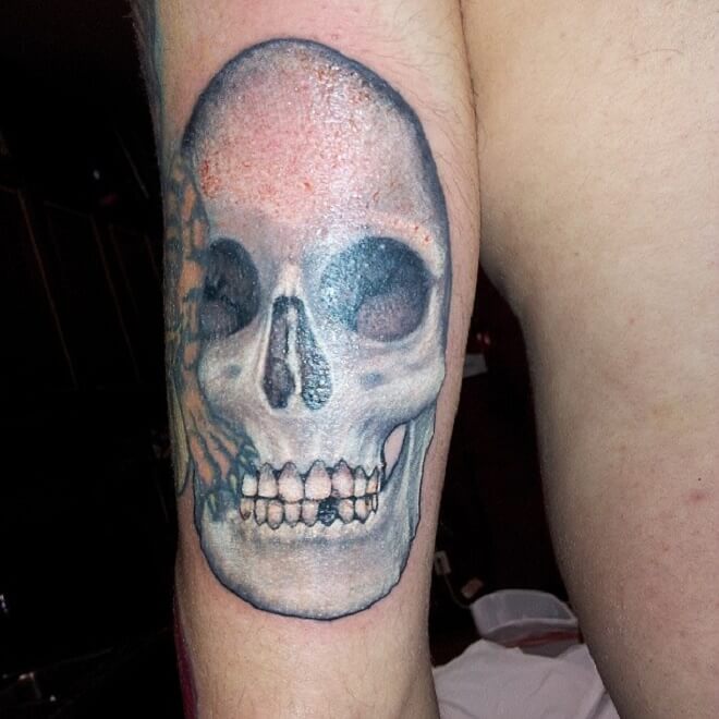 White Skull Tattoo