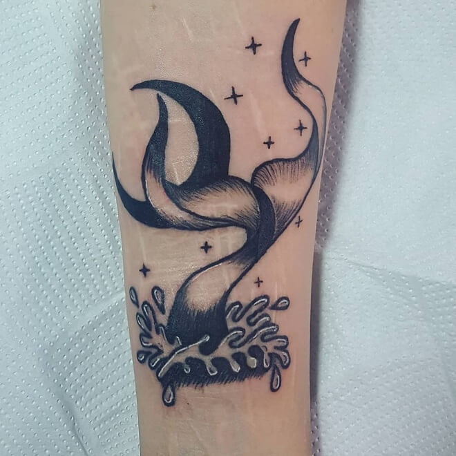 Amor Mermaid Tattoo