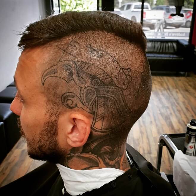 Barber Head Tattoo