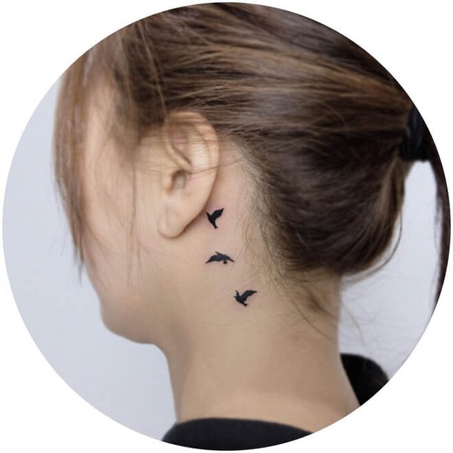 Bird Ear Tattoo