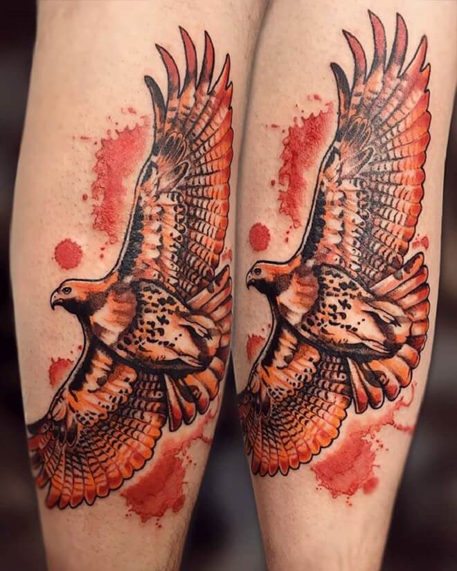 Bird Watercolor Tattoo