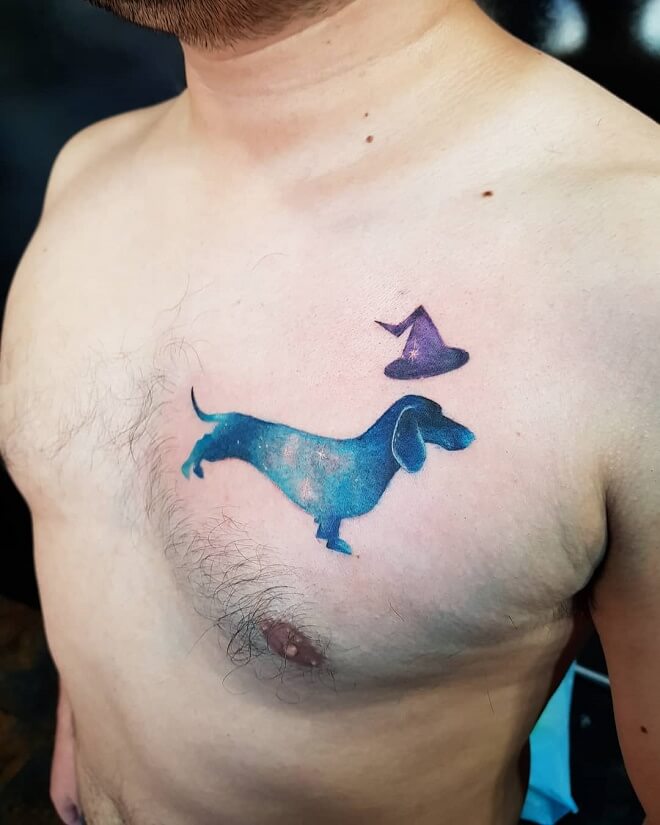 Blue Dog Tattoo