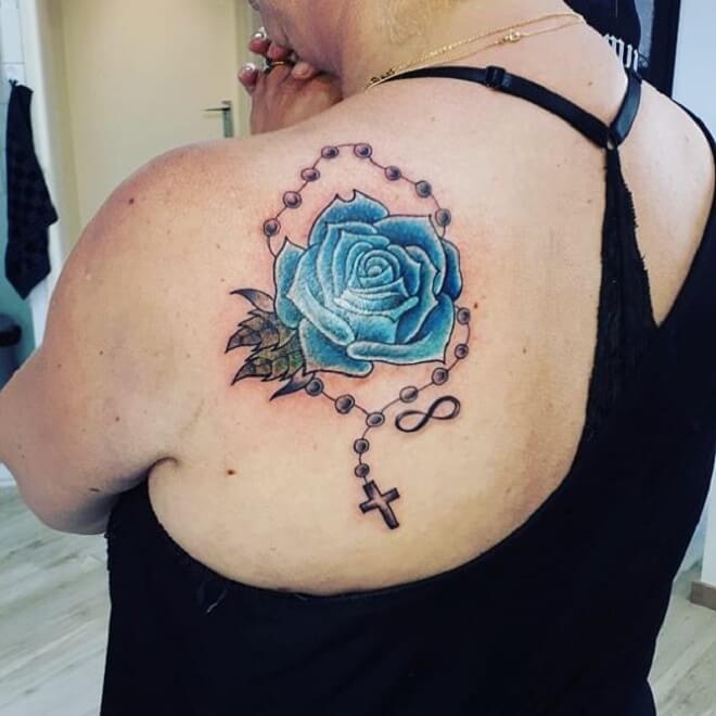 Blue Rose Tattoos