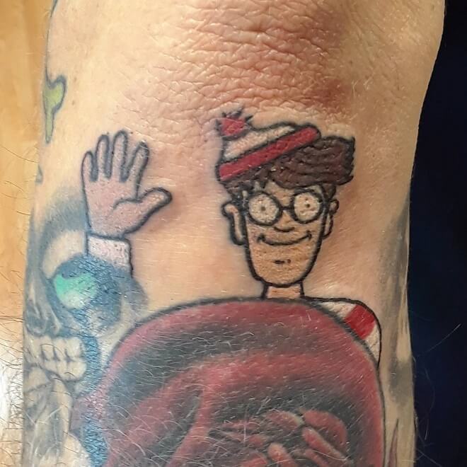Cartoon Waldo Tattoos