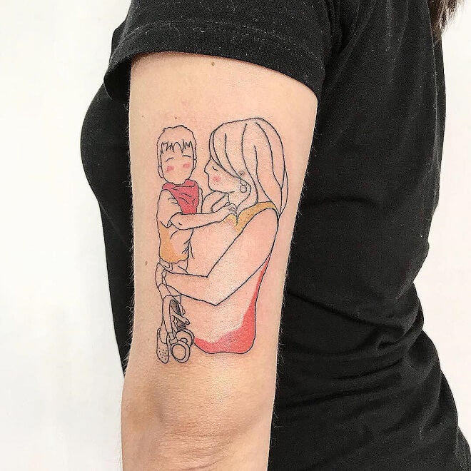 Chile Mom Tattoo
