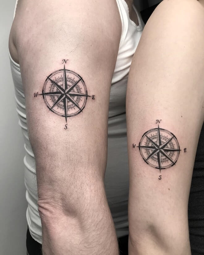 Compas Matching Tattoos