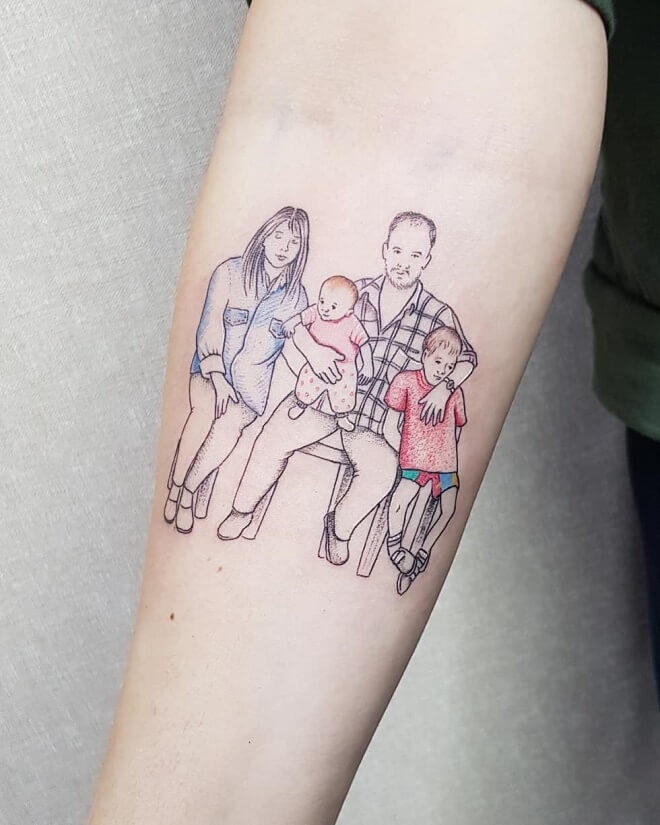 Custom Family Tattoo