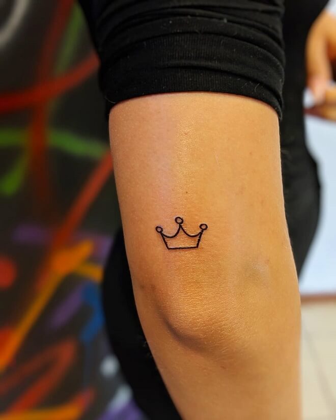 Cute Crown Tattoo