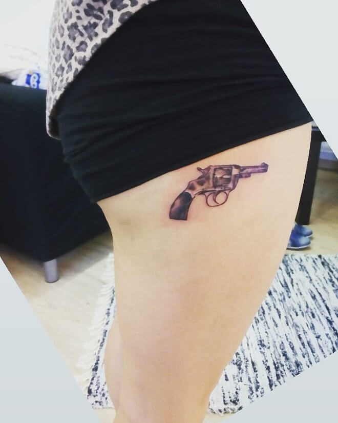 Dangerous Gun Tattoo