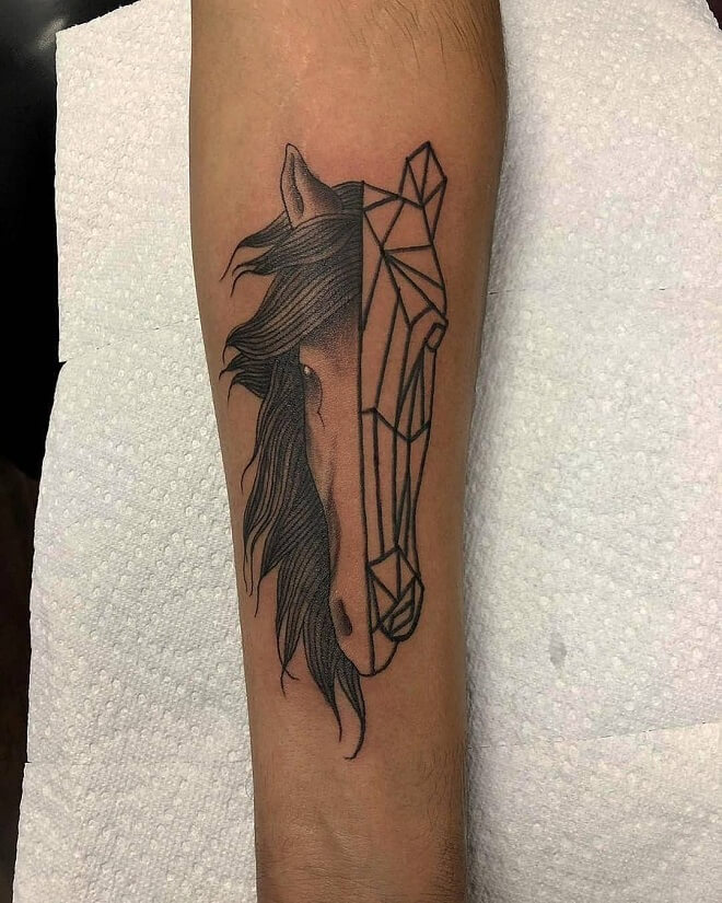 Dynamic Ink Horse Tattoo