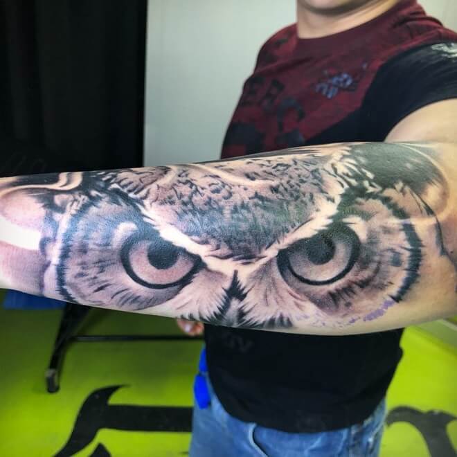 Exico Owl Tattoo