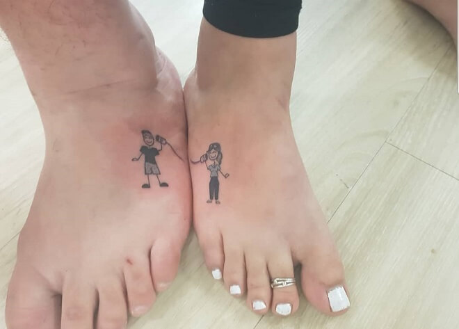 Foot Matching Tattoo
