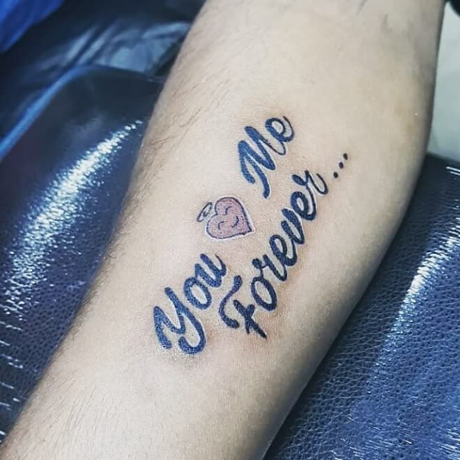 Fore Arm Quote Tattoo