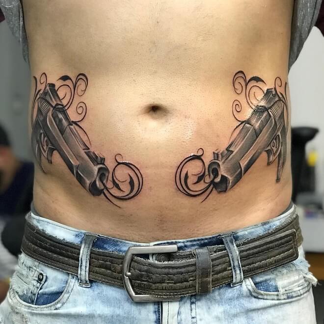 Fusionink Gun Tattoo