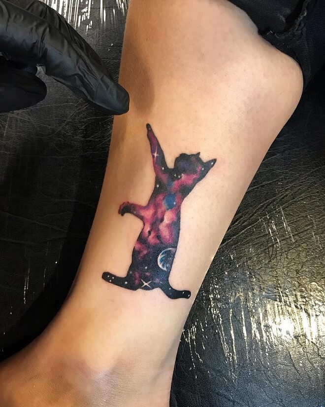 Galaxy Cat Tattoo