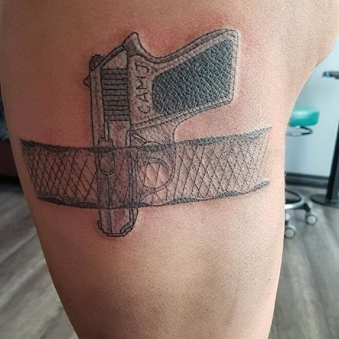 Gartert Gun Tattoo