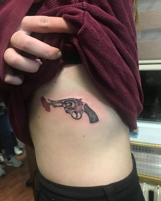 Gun Tattoo Art
