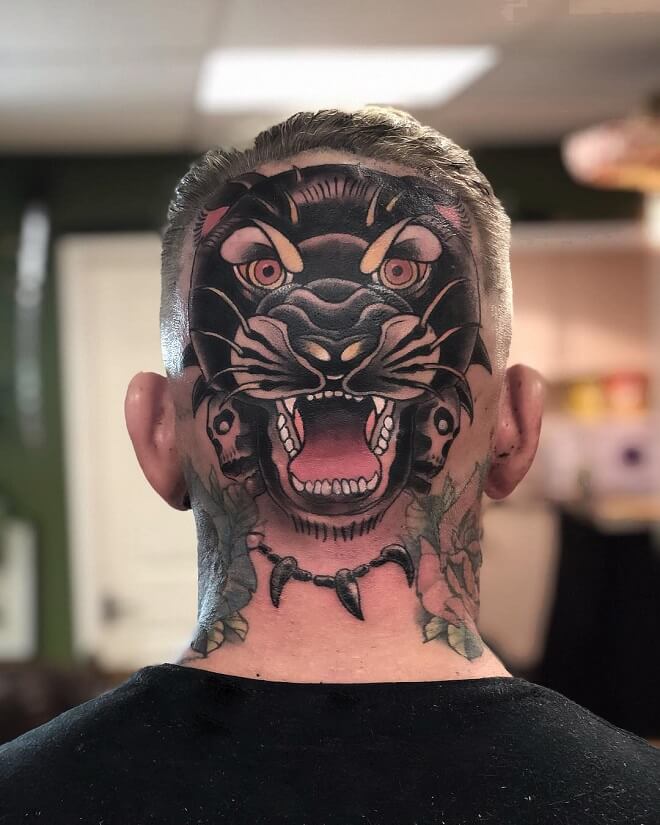 Top 30 Head Tattoos For Men Awesome Head Tattoo Designs 19