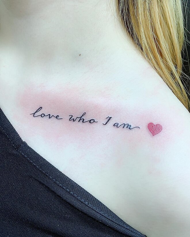 Heart Quotes Tattoo