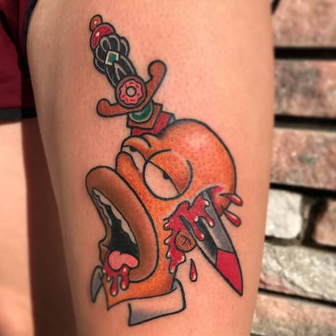 Homer simpson Tattoo