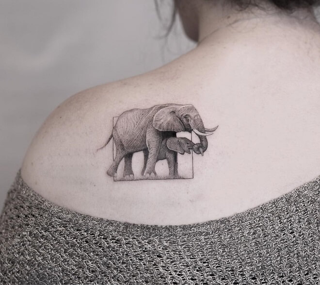 Incredible Elephant Tattoo