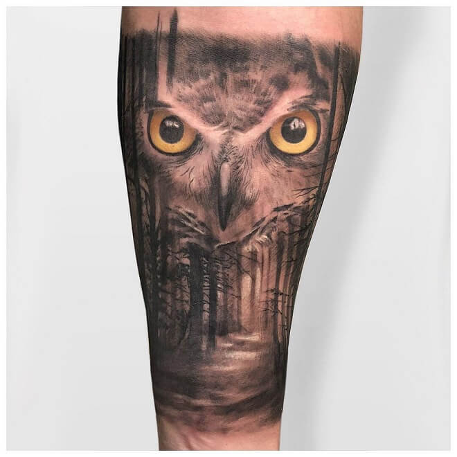 Inspired Ink Owl Tattoo