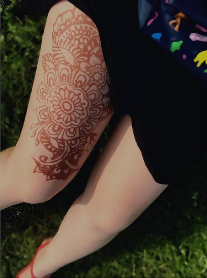 Leg Cool Henna Henna Tattoo