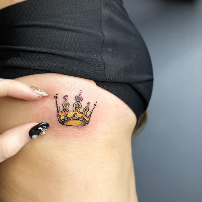 Line Crown Tattoo