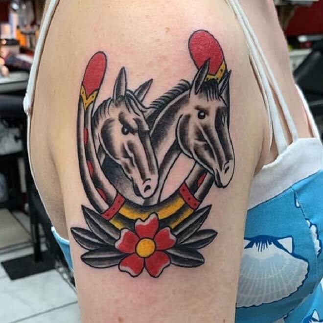 Lotus Horse Tattoo