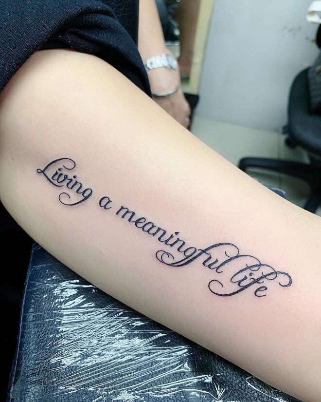 Meaningful Quotes Tattoo