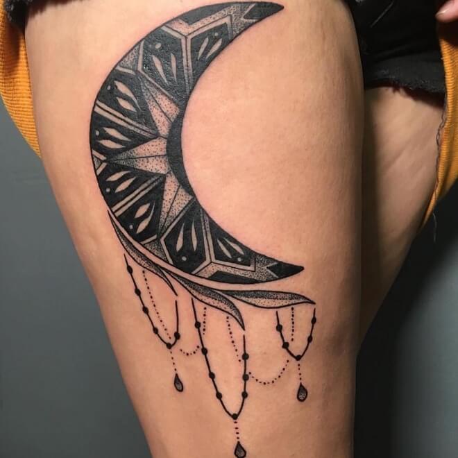Miami Moon Tattoo