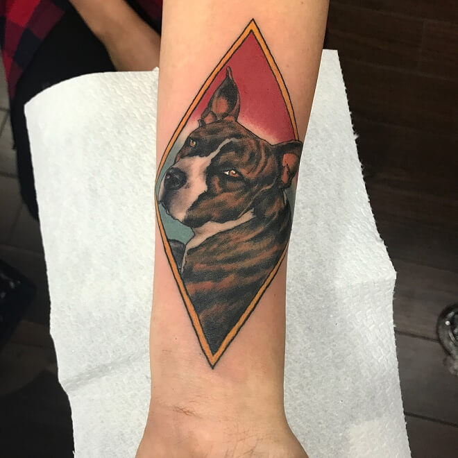 Monza Dog Tattoo