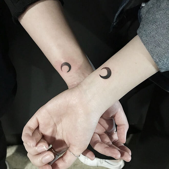 Moon Friendship Tattoos