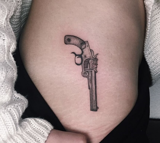 Only Darkness Gun Tattoo