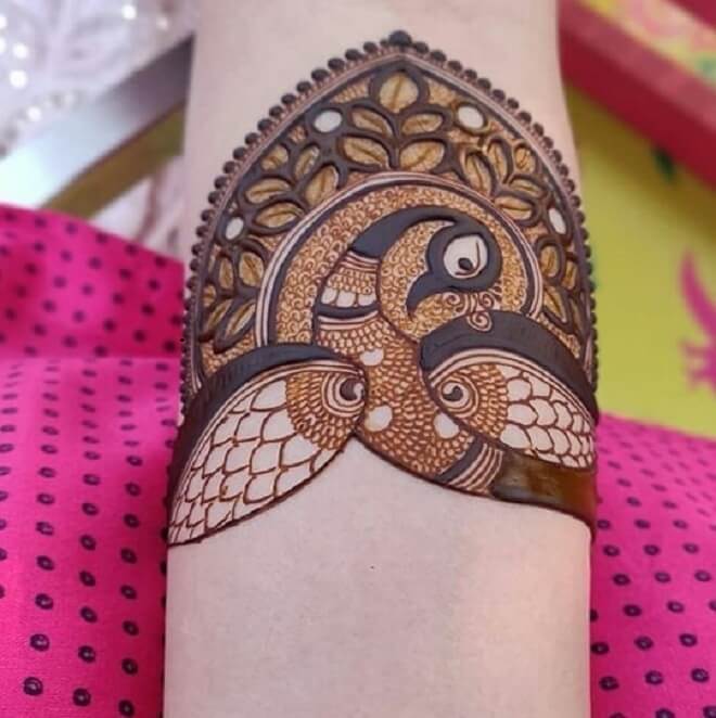 Peacock Cool Henna Tattoo