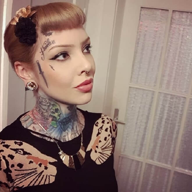 Pinuphair Face Tattoo